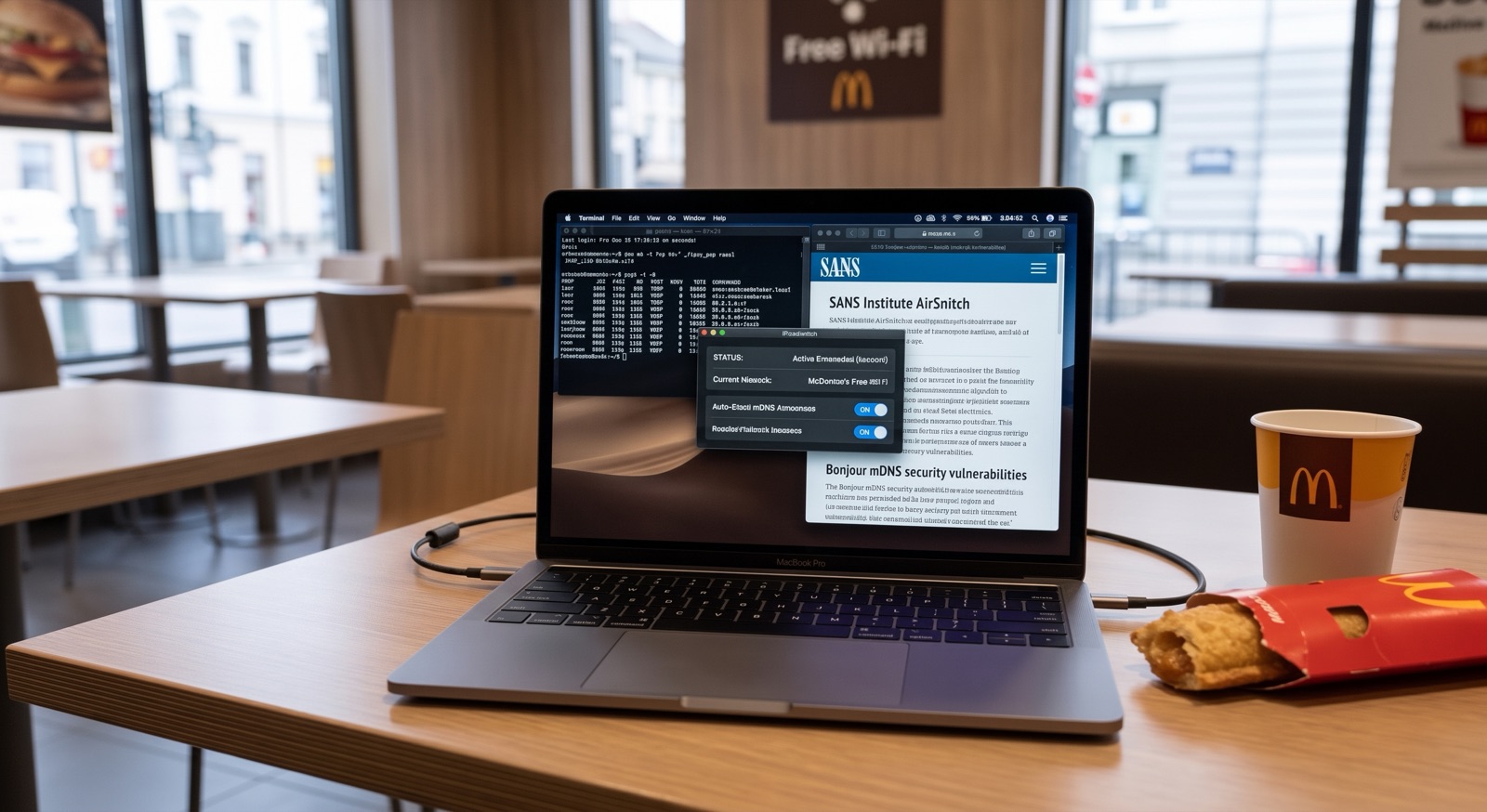 Tout a commencé par une question anodine sur le Wi-Fi d'un fast-food